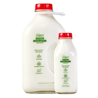 South Mountain Creamery                        Whole Milk in Glass Bottles